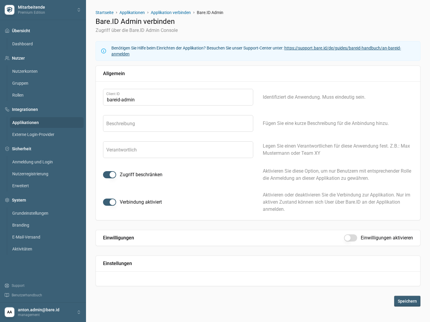 Bare.ID Admin