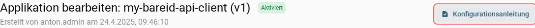 Konfigurationsanleitung öffnen