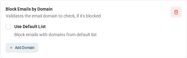 Block Emails by Domain